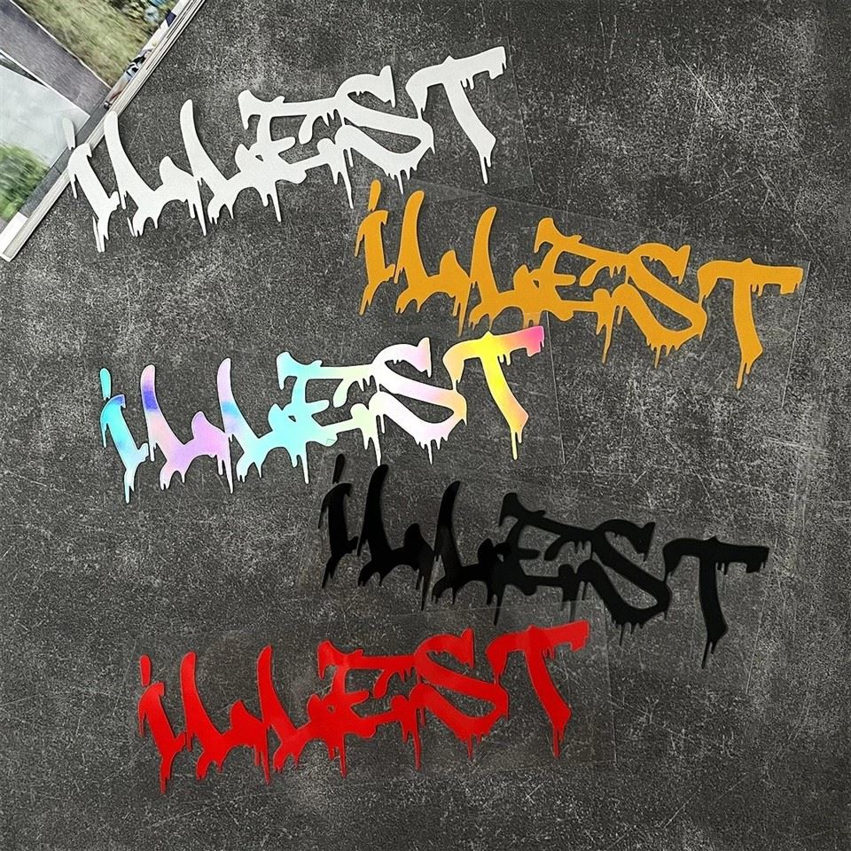 Illest Personalized Text Reflective Stickers best